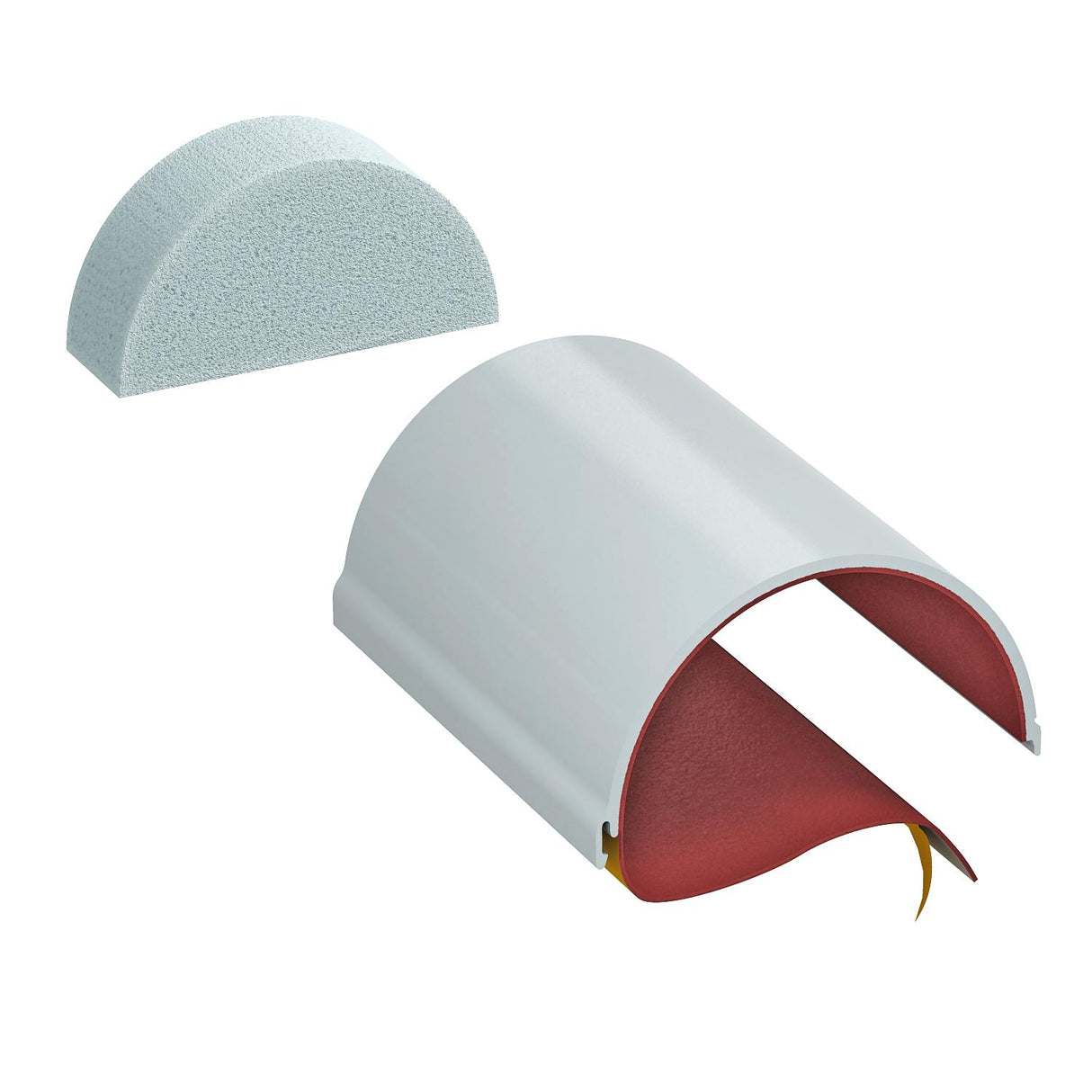BETTERMANN Halbschale 116x68mm 116mm PYROCOMB CTS-HP200 200mm