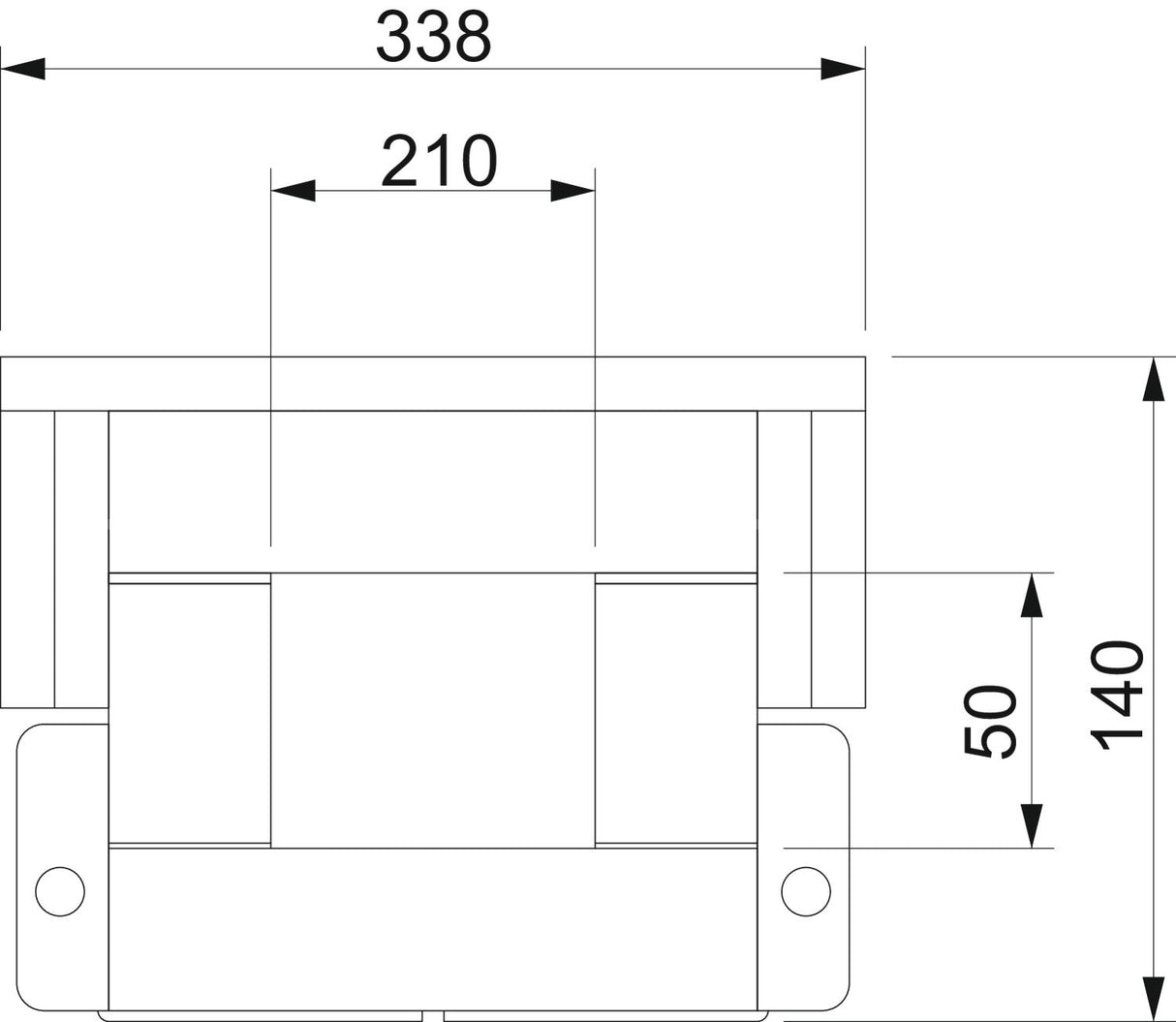 BETTERMANN Brandschutzkanal I90 E30 lose BSKH09-K0521 unbeh 338x140mm L1000mm