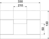 BETTERMANN Brandschutzkanal I120 E90 BSKD12-K0521 330x130mm L1000mm schraub