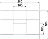 BETTERMANN Brandschutzkanal I120 E90 BSK 121016 280x185mm L1000mm schraub