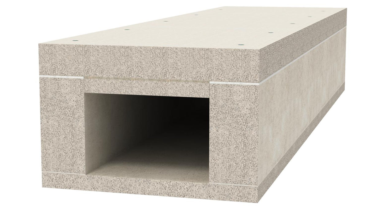 BETTERMANN Brandschutzkanal I120 E90 BSK 121016 280x185mm L1000mm schraub