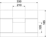 BETTERMANN Brandschutzkanal I120 E90 BSKD12-K1021 unbeh 330x185mm L1000mm