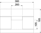 BETTERMANN Brandschutzkanal I120 E90 BSK 121026 380x185mm L1000mm schraub