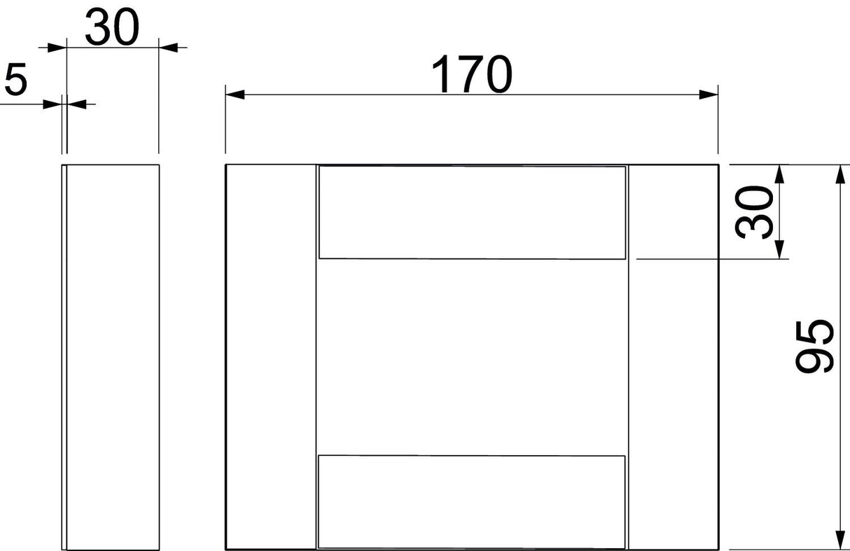 BETTERMANN Endstück BS-K li/re I90 E30 BSK-E090511 unbeh gr 170x95mm