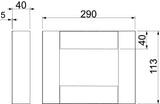 BETTERMANN Endstück BS-K li/re I90 E30 BSKD09-E0521 unbeh gr 290x113mm