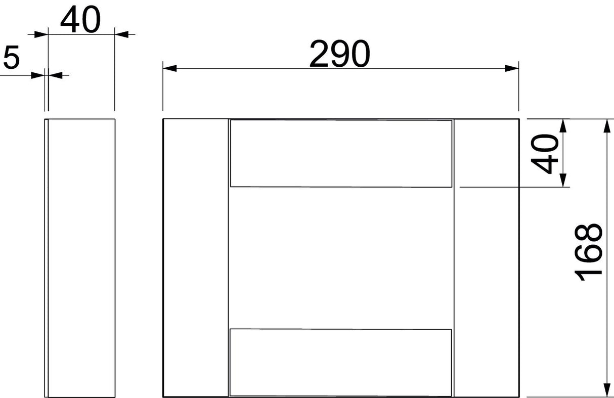 BETTERMANN Endstück BS-K li/re I90 E30 BSKD09-E1021 unbeh gr 290x168mm