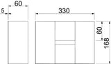 BETTERMANN Endstück BS-K li/re I120 E90 BSKD12-E1021 unbeh gr 330x168mm
