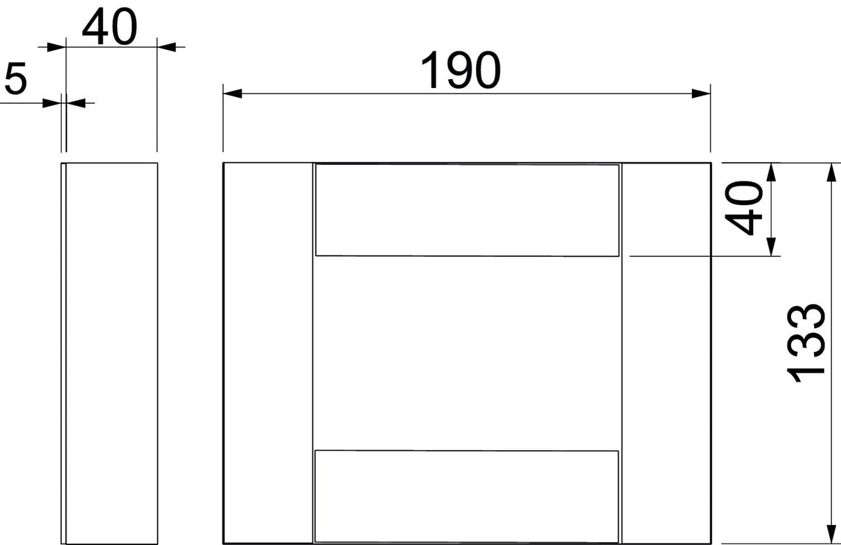 BETTERMANN Endstück BS-K li/re I90 E30 BSKH09-E0511 unbeh gr 190x133mm