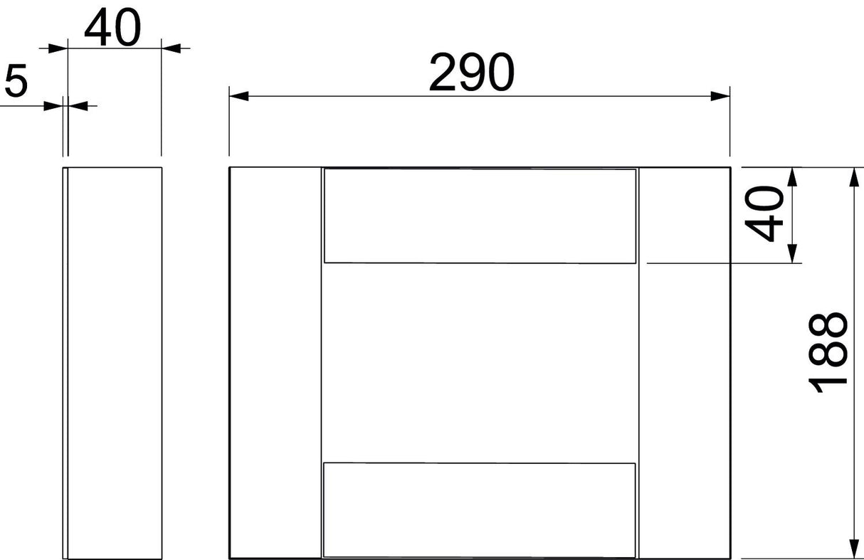 BETTERMANN Endstück BS-K li/re I90 E30 BSKH09-E1021 unbeh gr 290x188mm