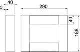 BETTERMANN Endstück BS-K li/re I90 E30 BSKH09-E1021 unbeh gr 290x188mm