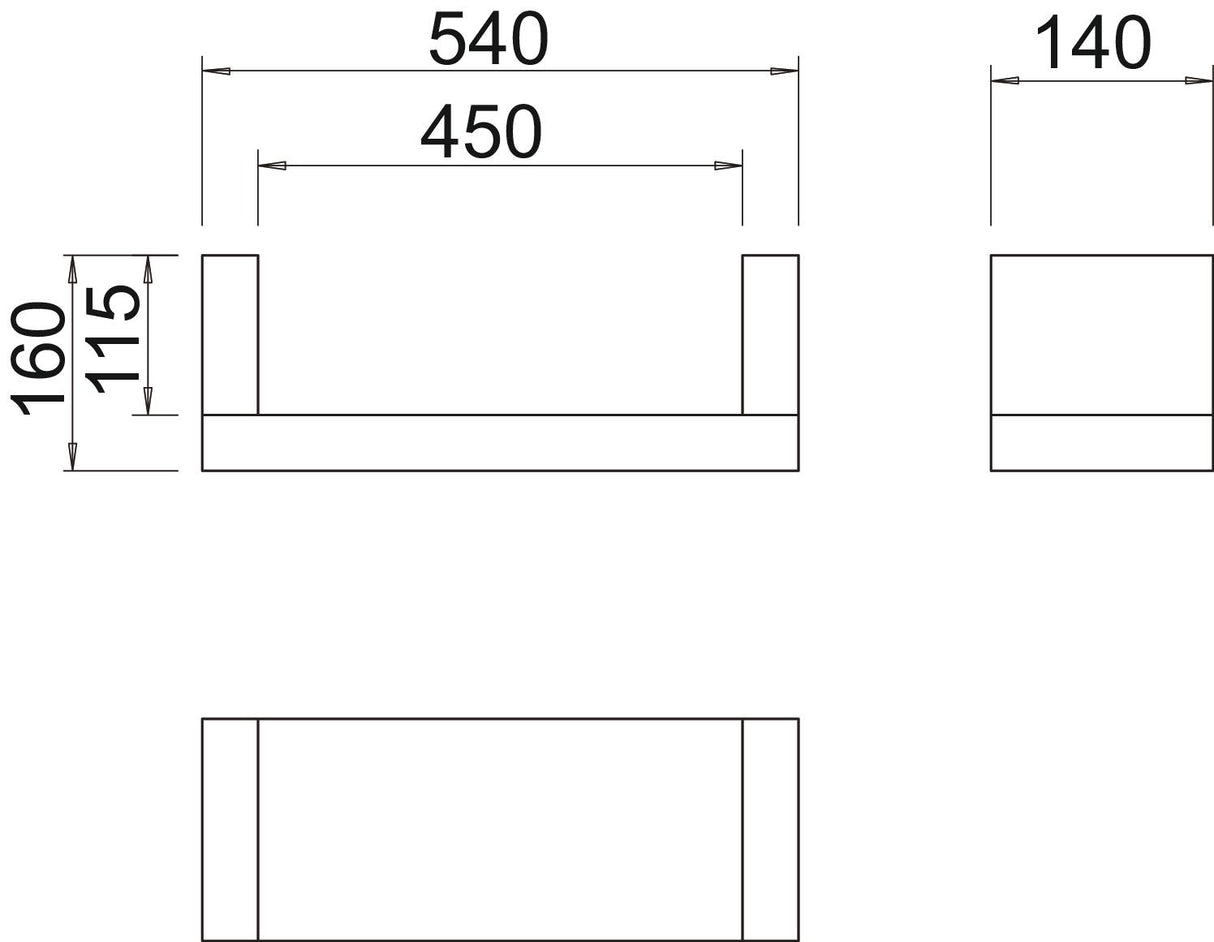 BETTERMANN Zugentlastung 540x140mm 45mm ZSE90-45-11