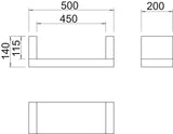 BETTERMANN Zugentlastung 500x200mm 25mm ZSE90-45-11 L