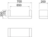 BETTERMANN Zugentlastung 700x200mm 25mm ZSE90-65-17 L