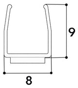 GGK Leitungsführungskanal Kst 8x9x2000mm Mini 8x9 snap tra unbeh