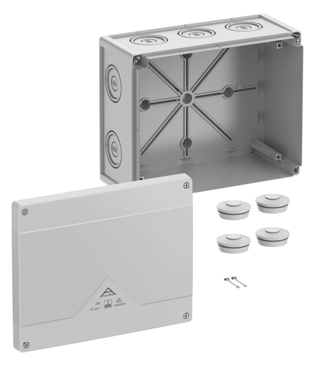 SPELSBERG Abzweigkasten 202x252mm Kst gr Abox Pro 250-L IP66/IP67/IP69 IK09 hfr