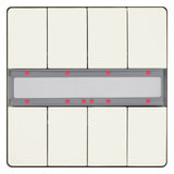 SIEMENS Tastsensor KNX UP ti-ws glz 8f UP 287/13 8pkt LED