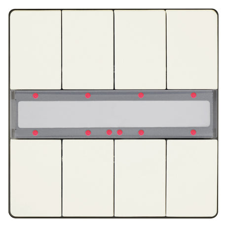 SIEMENS Tastsensor KNX UP ti-ws glz 8f UP 287/13 8pkt LED