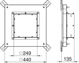 BETTERMANN Zug-/Abzweigdose 350mm 0-65mm IBD 35038 9 38x250-350mm