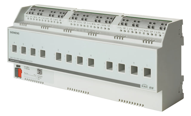SIEMENS Schaltaktor KNX C-Last REG 12TE N 534D61 12f 20A 3680W 230V Handbedien