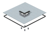 BETTERMANN Montagedeckel ST quadrat nass DUF 350-3 DAT 383x383mm 4mm