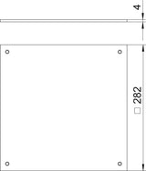 BETTERMANN Montagedeckel ST nass 4mm DUF 250-2 282x282mm Abd.MontÖffn