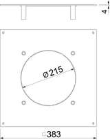 BETTERMANN Montagedeckel ST rechteck 4mm DUG 350-3 R4SL trocken 382x382mm