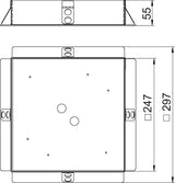 BETTERMANN Schalkörper quadrat SK RK9 247x247x55mm