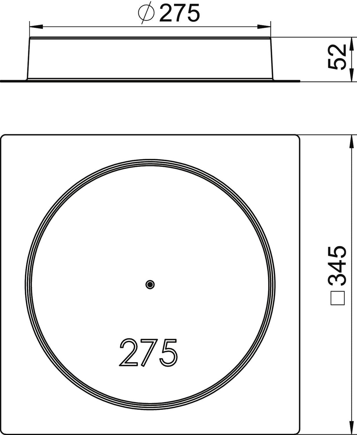 BETTERMANN Schalkörper rnd 275mm H50mm SK HB R275