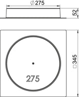 BETTERMANN Schalkörper rnd 275mm H50mm SK HB R275