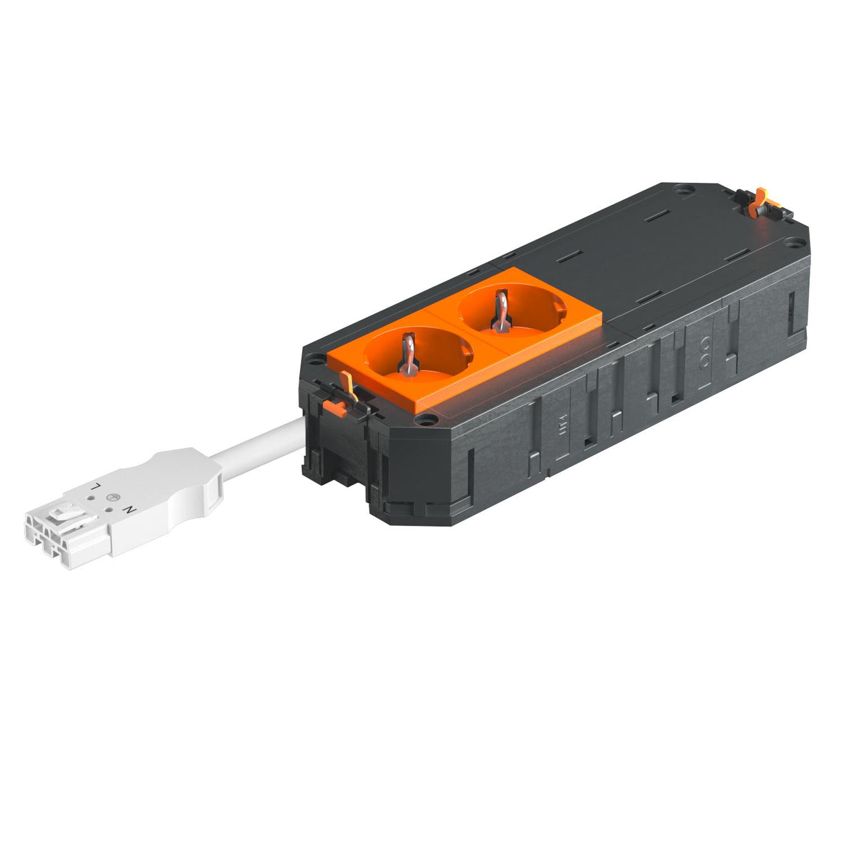 BETTERMANN Gerätebecher bestückt 2-fach UTC4 W OR2 218mm SystemSteckverb 2,5mm