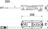 BETTERMANN Gerätebecher bestückt 1f/2f UTC4 G OR2GN1 218mm 2,5mm