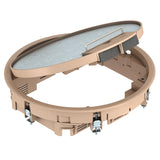 BETTERMANN Geräteeinsatz Kst rnd 3f bg GESR7 10U 1019 m.Belagaussp 5mm RAL1019