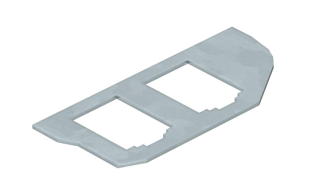 BETTERMANN Montageplatte ST horiz MPRM2 2B 29,6x64,4mm Klemmbef