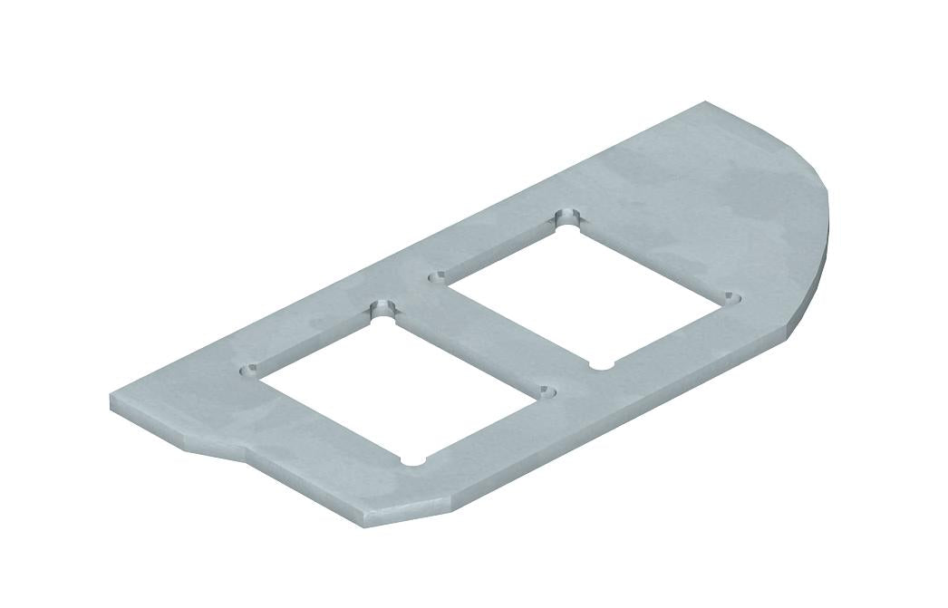 BETTERMANN Montageplatte ST horiz MPRM2 2C 29,6x64,4mm Klemmbef