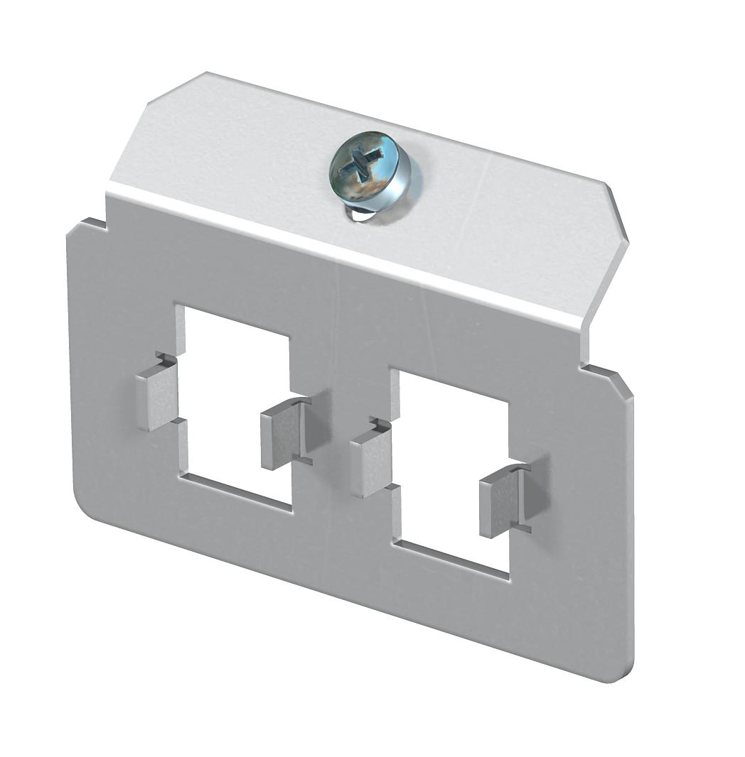 BETTERMANN Vollplatte Mod-Jack 2f alu MTM 2N Schraubbef