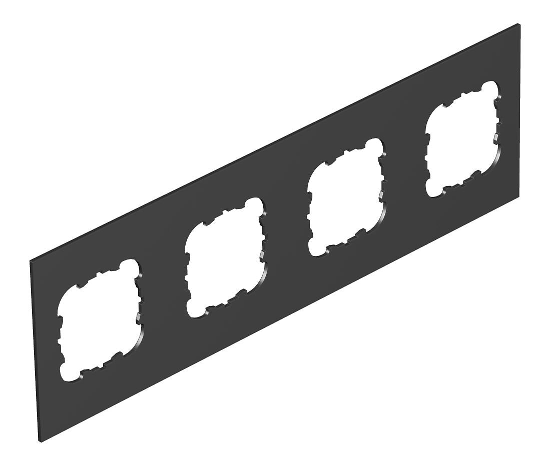 BETTERMANN Abdeckplatte PVC 213mm sw T12L P4S 9011