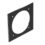 BETTERMANN Abdeckplatte PVC 94,5mm sw T12L P7S 9011 CEE 60x60mm