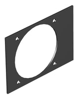 BETTERMANN Abdeckplatte PVC 110mm sw T4B P5S 9011 CEE 60x60mm