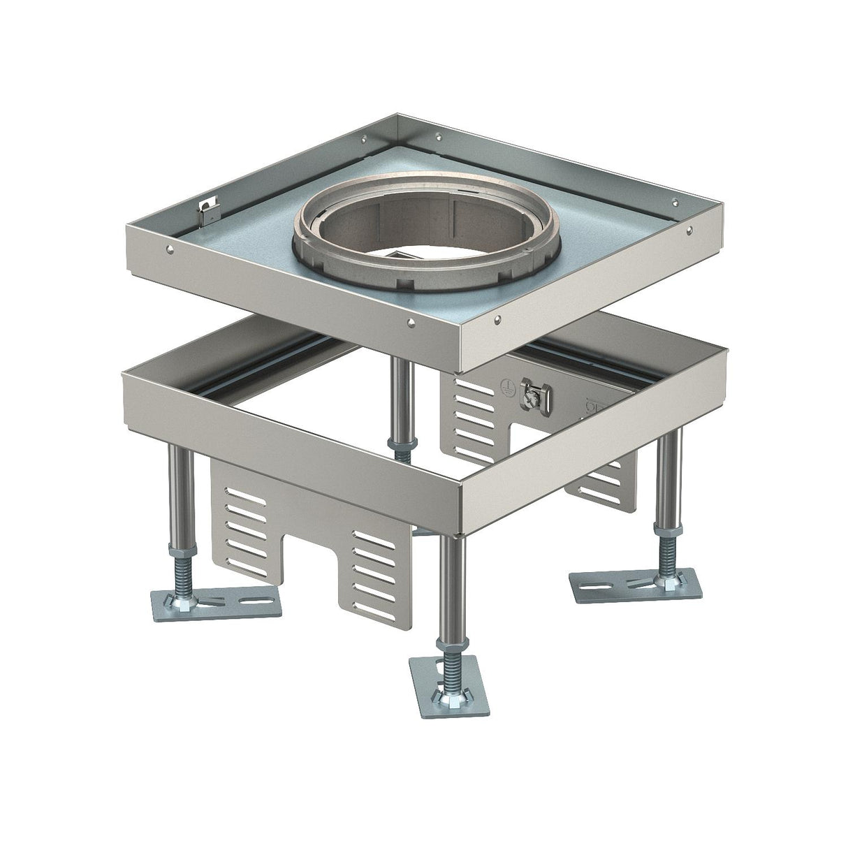BETTERMANN Kassette nivellierbar VA rnd RKFN3 4 V SL1 15 215mm 105-150mm 105mm