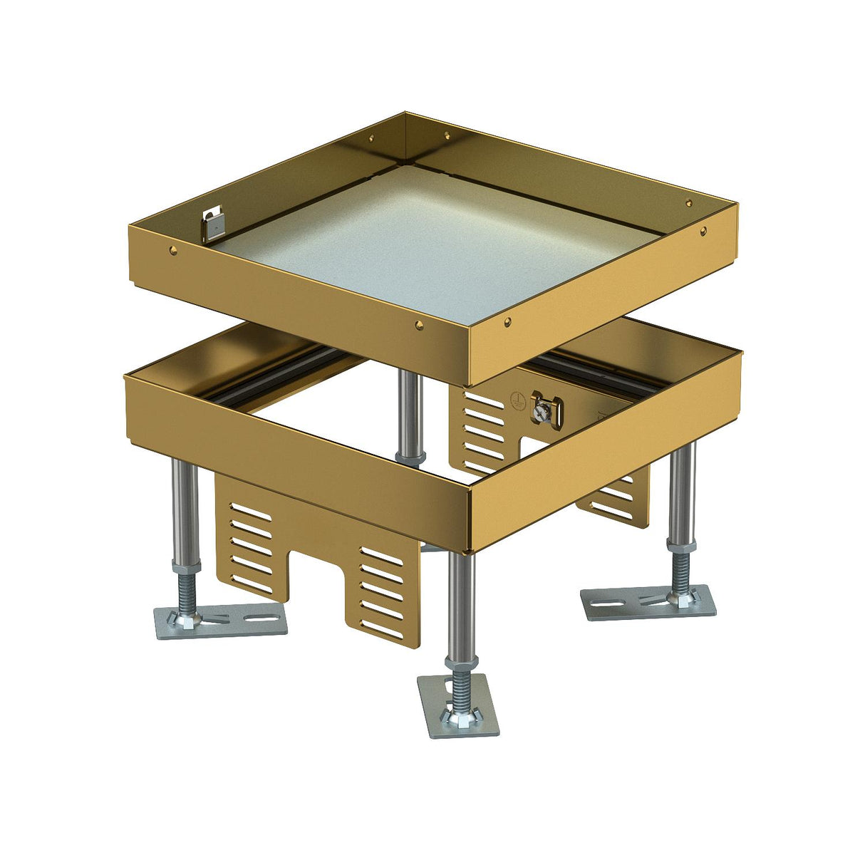 BETTERMANN Kassette nivellierbar VA nass RKN3 4 MS 25 quadrat 201mm 110-155mm