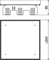 BETTERMANN Kassette VA quadrat 243mm RKN2 UZD3 9VS25