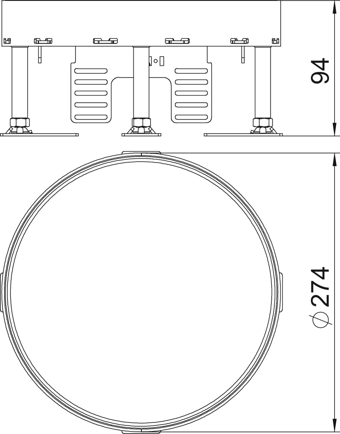 BETTERMANN Kassette VA rnd 275mm RKRN2UZD3R7VS25