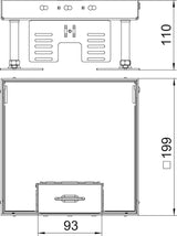 BETTERMANN Kassette nivellierbar Ms RKSN2 4 MS 25 quadrat 200mm 110-155mm