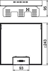 BETTERMANN Kassette Ms quadrat 243mm RKSN2 UZD3 9MS25 trocken