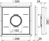 BETTERMANN Kassettenrahmen VA quadrat RKF2 SL2 V2 20 20mm 14mm