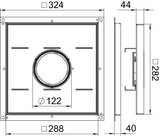 BETTERMANN Kassettenrahmen VA quadrat RKF2 SL2 V2 40 40mm 34mm