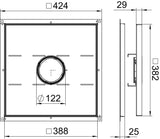 BETTERMANN Kassettenrahmen VA quadrat RKF2 SL2 V3 25 25mm 19mm