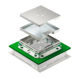 BETTERMANN Kassette nivellierbar VA TRKSN 9 VS 250 quadrat 250mm 69-110mm
