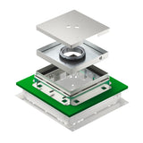 BETTERMANN Kassette nivellierbar VA 81mm TRKFN 9 VS 250 quadrat 375mm 69-110mm