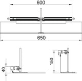 BETTERMANN Endstück UF-K 40x600mm OKA-G60040150ES
